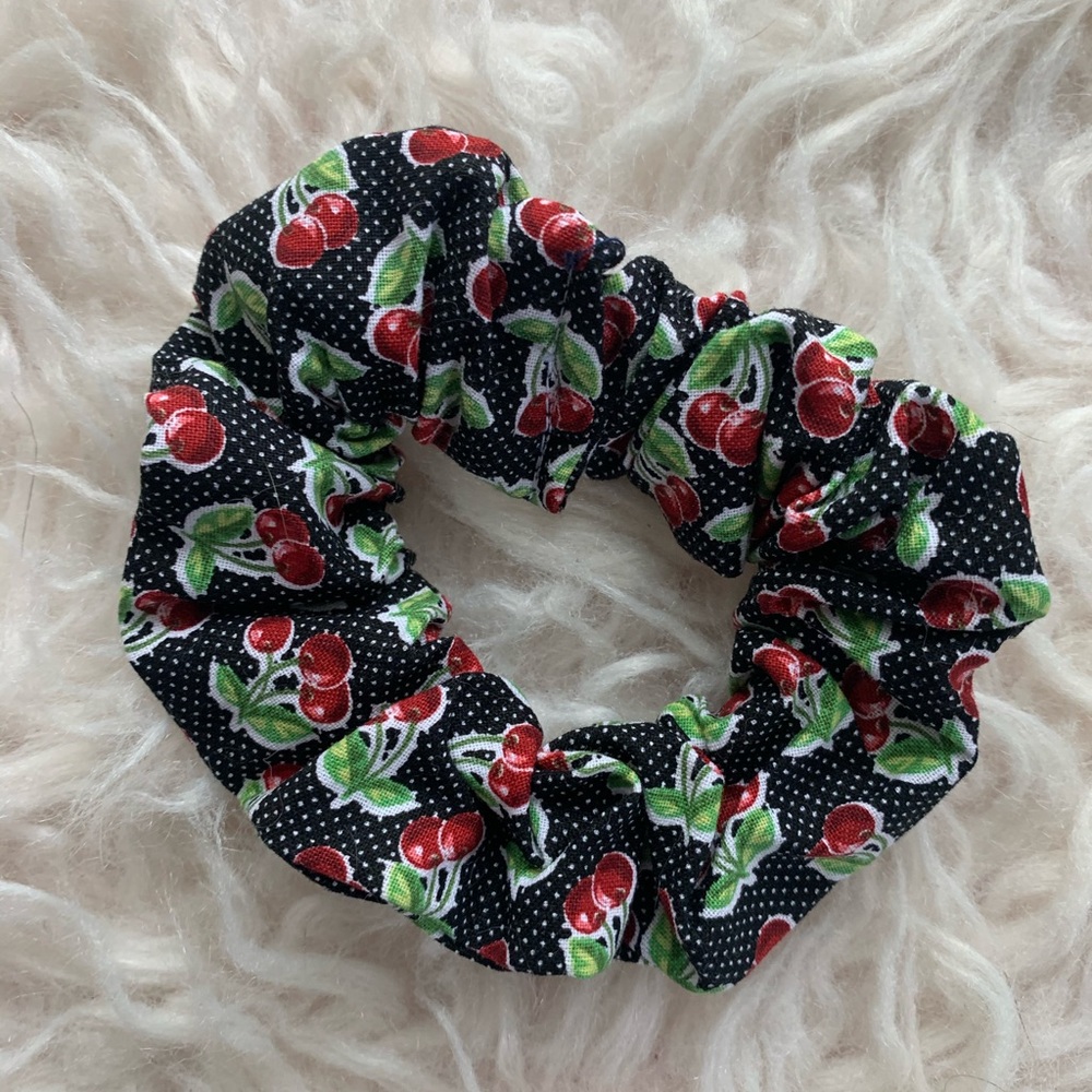 Summer Cherry Scrunchie